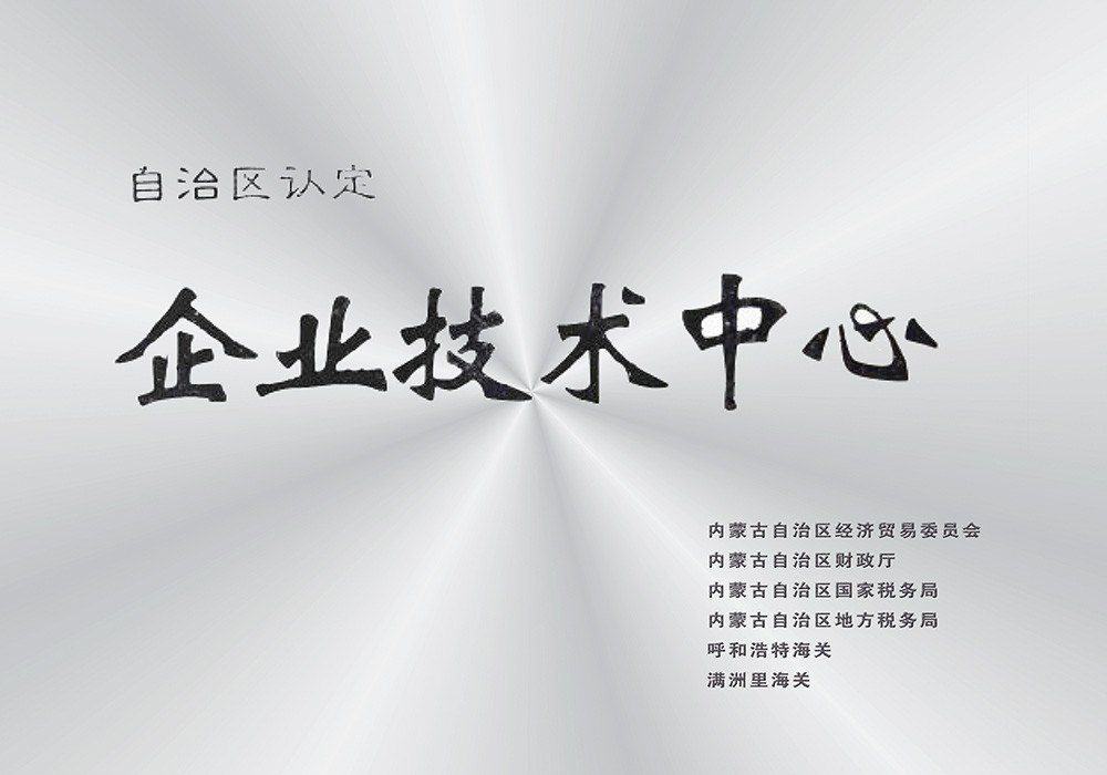 研發(fā)中心被自治區認定為企業(yè)技術(shù)中心